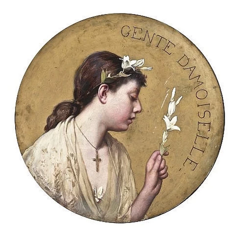 Una ragazza con un fiore